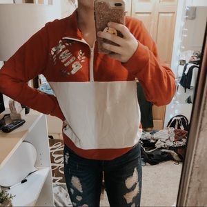 Light weight Brand Pink Quarter zip up w/o hood